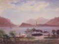 Italienischen See Szene Albert Bierstadt
